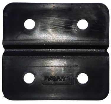 Fawo Kunststoff-Scharnier 4er-Pack, schwarz