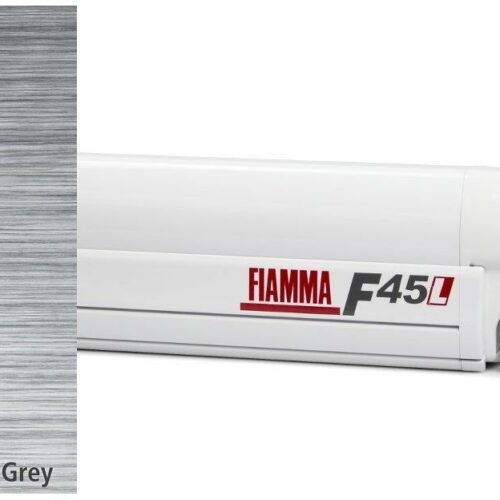 Fiamma F45L Markise weiß, 500cm, Royal Grey