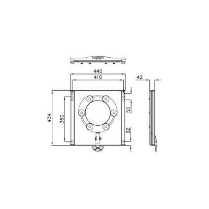 CTA Drehkonsole Fiat Ducato ab Bj. 2006, Originalsitz, Fahrer-/Beifahrerseite