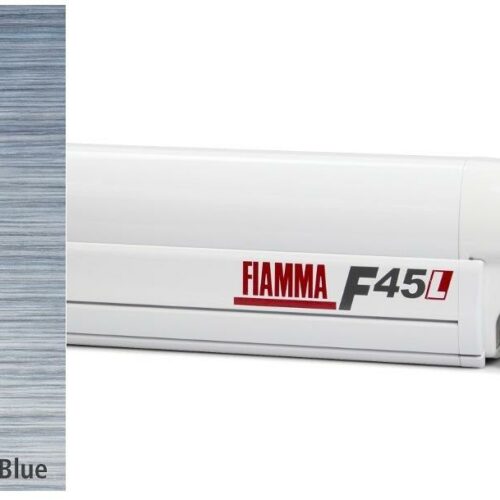 Fiamma F45L Markise weiß, 450cm, Royal Blue
