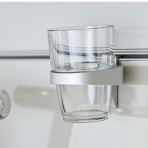 Häfele Gläserhalter für 1 Glas, silber