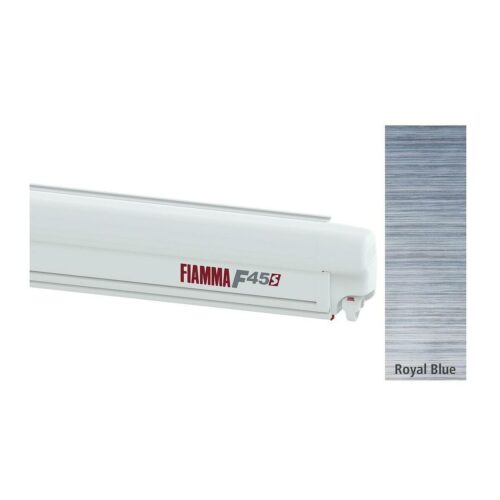 Fiamma F45S Markise weiß, 350cm, Royal Blue