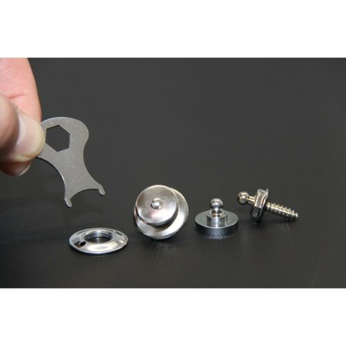 Hindermann Loxx-Druckknöpfe, mit Selbstsicherung, 2er-Set