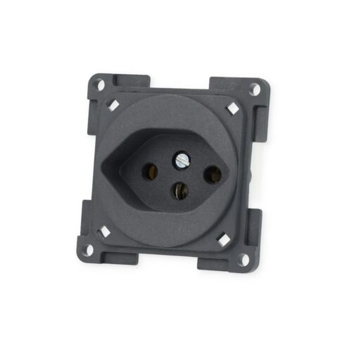 Inprojal System 20.000 Steckdose für Schweizer Norm, 250V, schiefergrau