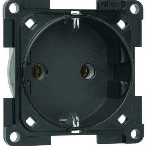 Inprojal System 20.000 Steckdose Schuko, 230V, mit Kindersicherung, schwarz