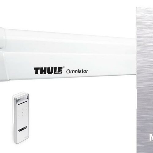 Thule Omnistor 8000 Markise weiß, mit Motor, 450cm, Mystic Grey