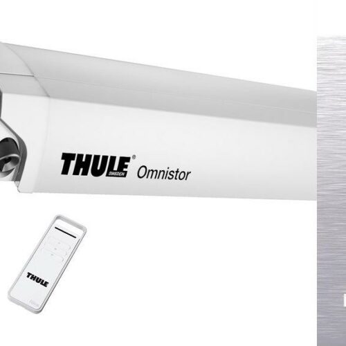 Thule Omnistor 9200 Markise weiß, mit Motor, 550cm, Mystic Grey