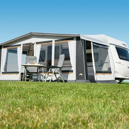 dwt Prinz Plus 240 Vorzelt, (Gr.10), 821-850cm, 28mm Stahl-Gestänge