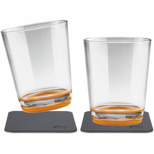 silwy Magnet Trinkbecher, 250ml, 2er Set, orange
