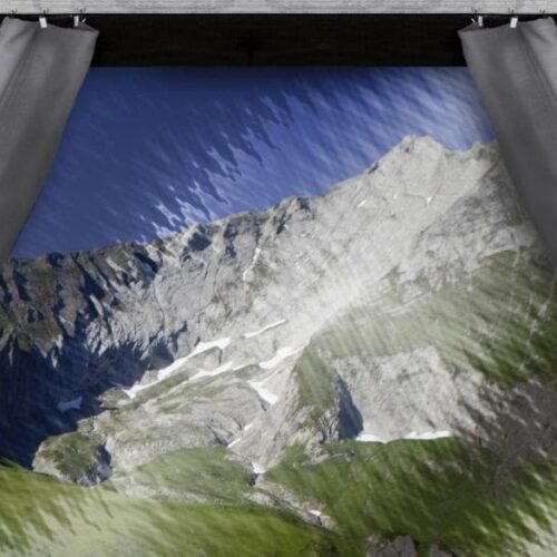 Thule Gardinen-Set für Safari-Residence G2/G3 (300-400cm) / Panorama (300-450cm), grau