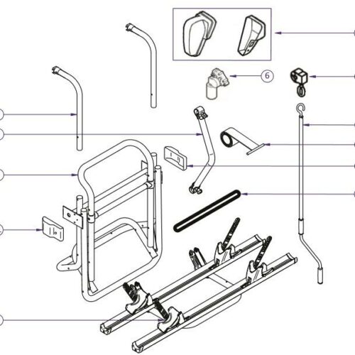 Lift Tie Tube - Thule Ersatzteil Nr. 1500602048 - passend zu Thule Lift