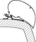 Thule Omnistor 9200/6300 Adapter, Hymer SX Serie 6, 500cm