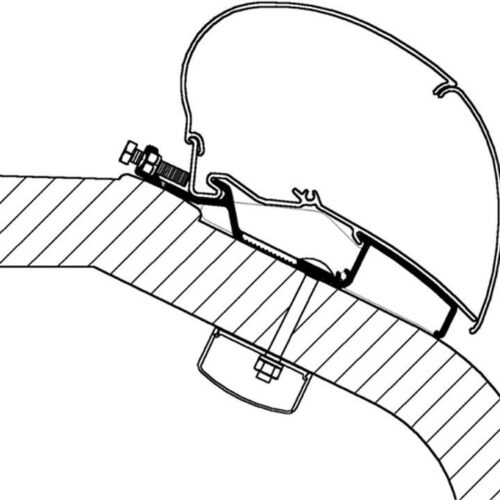Thule Omnistor 9200/6300 Adapter für LMC Liberty TI/TEC, 450cm