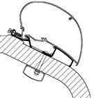 Thule Omnistor 9200/6300 Adapter für LMC Liberty TI/TEC, 300cm