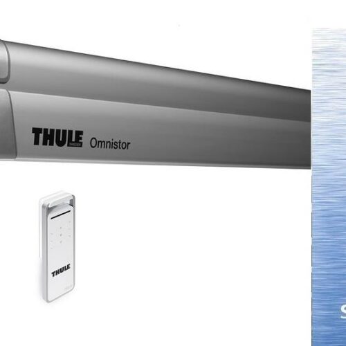 Thule Omnistor 8000 Markise, mit Motor eloxiert, 450cm, Saphir Blau