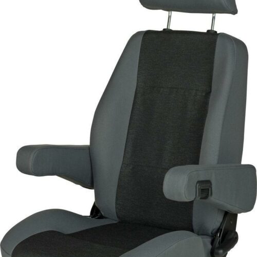 Sportscraft S8.1 Pilotensitz, Stoff Tavoc 2 schwarz/grau, mit Lordosenstütze