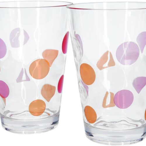 Brunner Baloons Trinkglas, 2er Set, 350ml, rot