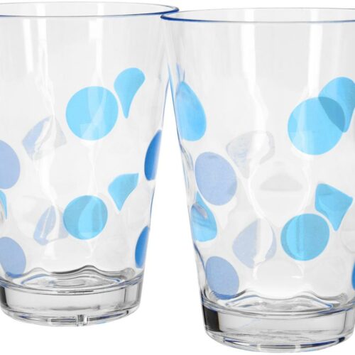 Brunner Baloons Trinkglas, 2er Set, 350ml, blau