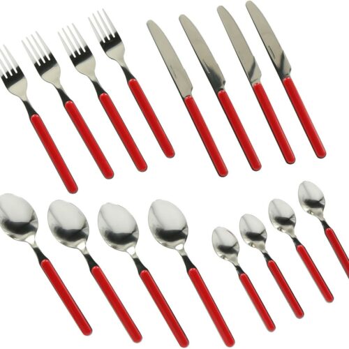 Brunner Delice Besteck-Set, 16-teilig, rot