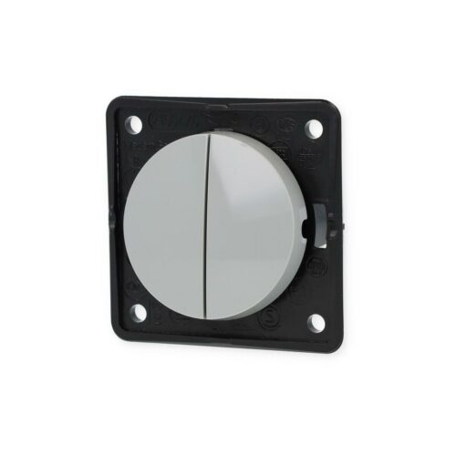 Berker Integro Flow/Pure Serienschalter, grau, 12/230V