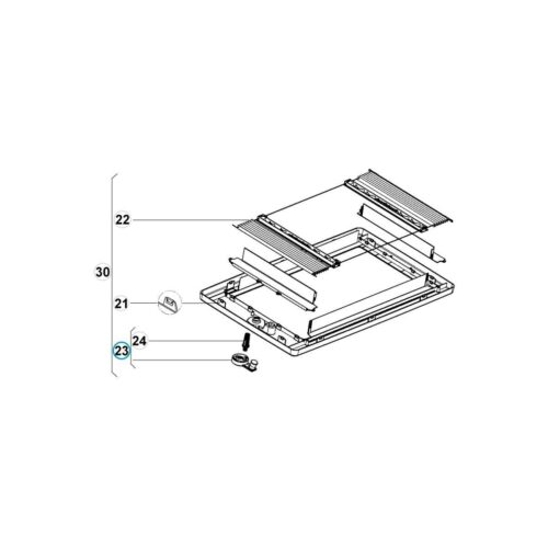 Kurbel - Dometic Ersatzteil-Nr. 4460000226 - für Midi Heki Style
