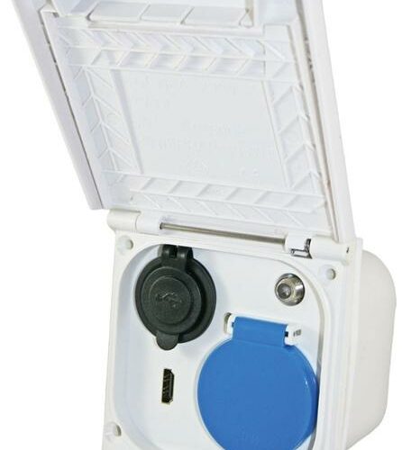 HABA BV Universal-Außensteckdose C mit Klappdeckel