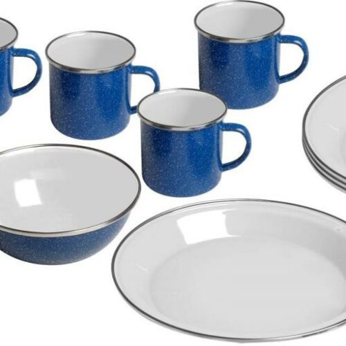 Brunner Eastwood Geschirrset, Emaille, 12-teilig