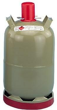 Gasflasche 11kg, Grau, Stahl, leer