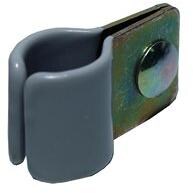 Rohrschellen mit Gummi, ø22-25mm, 5er-Pack