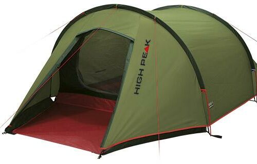 High Peak Kite 3 Zelt, 3-Personen, 340x180cm, pesto/rot