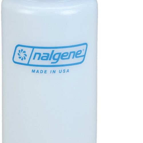 Nalgene Wide Mouth HDPE Trinkflasche, weiß, 0,5L