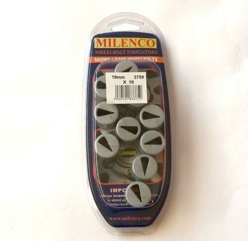 Milenco Sicherheitskappen für Radmuttern, 10x19 mm