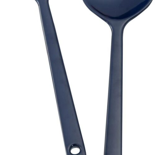 Brunner Salatbesteck, dunkelblau