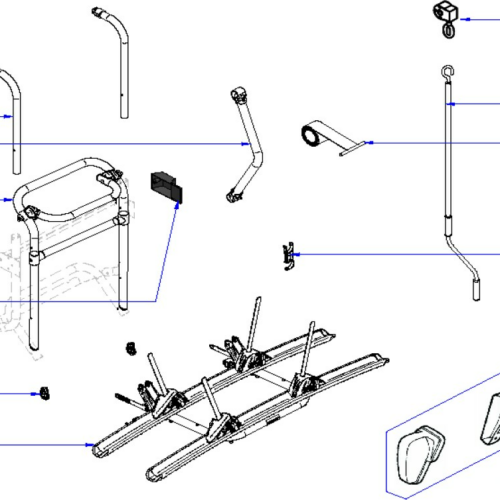 Kurbelwerk Lift Manuell - Thule Ersatzteil-Nr. 1500601972 - für Lift Fahrradträger