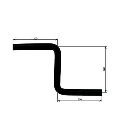 Alde Gummerverbindung, S-Bogen, 20x20x20cm