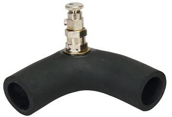 Alde Gummiwinkel mit Entlüftungsventil, 62x62mm