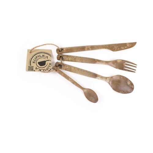 Kupilka Besteckset, 4-teilig, braun