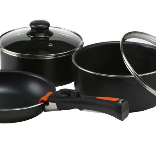 Vango Gourmet Kochset, 6-teilig, schwarz
