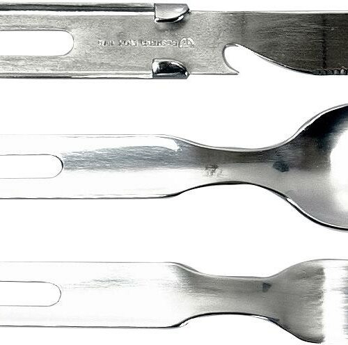 BasicNature Biwak Trekking Besteckset, 3-teilig