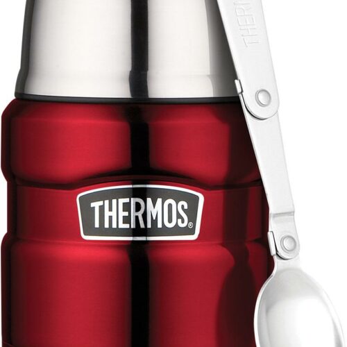 Thermos King Essensbehälter mit Löffel, 450ml, rot