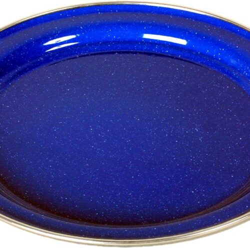 Origin Outdoors Teller, Emaille, flach, Ø26cm, blau