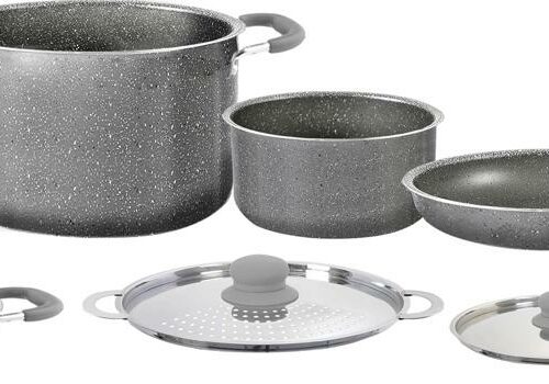 Brunner Gourmet Rock NG Kochtopf-Set, Ø20cm, 9-teilig