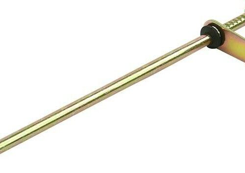 Felsbodenhering aus Stahl mit Haken, 21cm