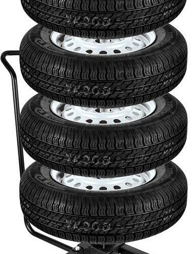 Pro Plus Felgenständer, fahrbar, mit Handgriff, für 4 Reifen