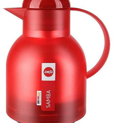 Emsa Samba Isolierkanne Quick Press, 1L, rot