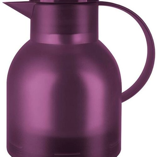 Emsa Samba Isolierkanne Quick Press, 1L, aubergine
