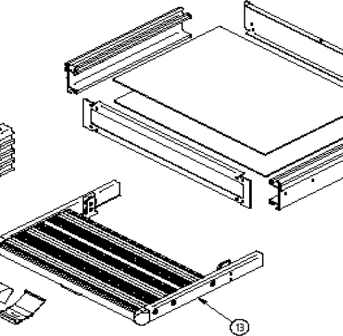 Trittbrett komplett - Thule Ersatzteil Nr. 1500601779 - für Slide Out Step manuell Trittstufe