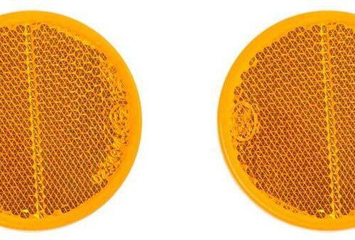 Pro Plus Reflektor selbstklebend, 60mm, orange, blister