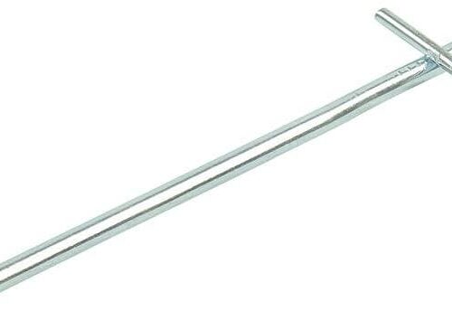 Felsbodenhering aus Stahl mit geschweißtem Quernagel, 17cm