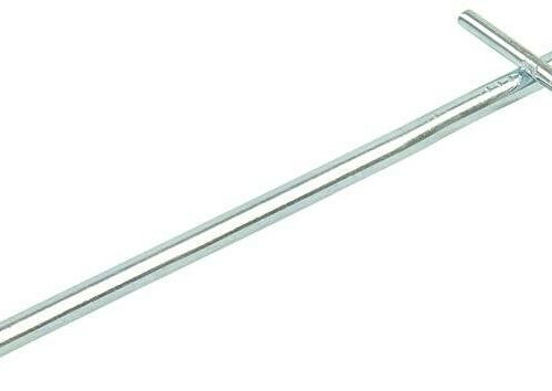 Felsbodenhering aus Stahl mit geschweißtem Quernagel, 23cm